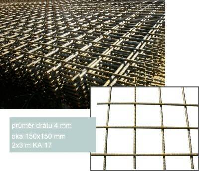 Síť KARI KA 17 drát Ø 4 mm – 2 × 3 m (oka 150 × 150 mm)