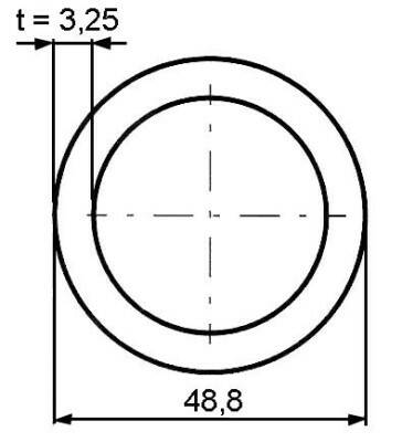 Trubka svařovaná 6/4" (48,3x3,25mm)