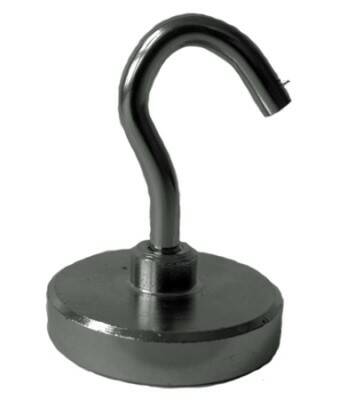 Magnet kruhový 42 mm s hákem M6