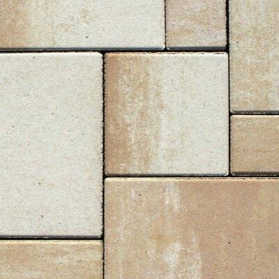 Dlažba zámková CityTop Kombi Elegant bíložlutokaramelová – 6 cm