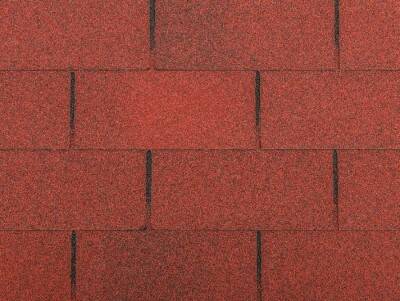 Šindel červená z oxidovaného asfaltu Guttatec Rectangular – 3 m²/bal.